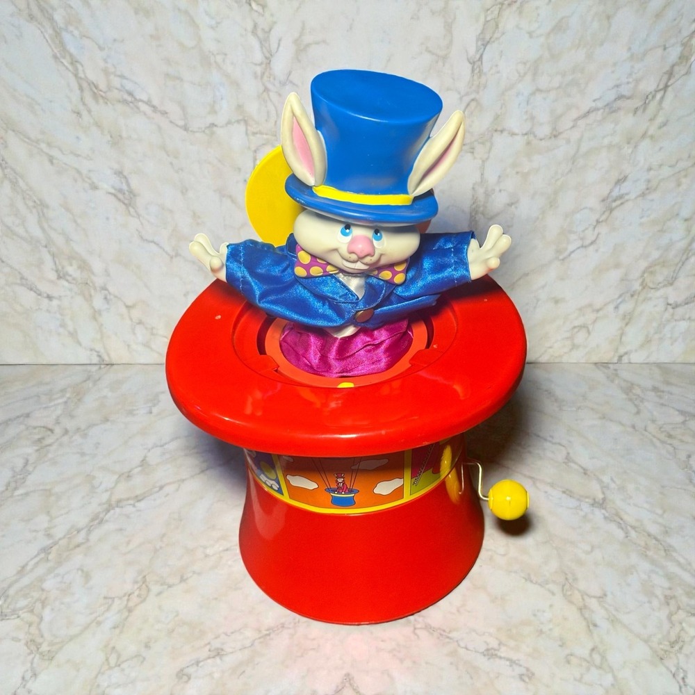 Marco the Magnificent Bozart Toys 1996 Works Hat‎ Shaped Rabbit Jack in Box